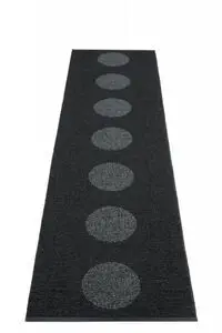 Pappelina - VERA 2.0 Black/Black met. - 70 x 280 cm