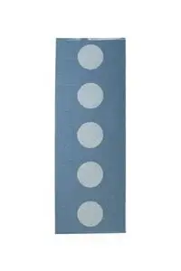 Pappelina - Vera Pop River Blue/Blue Fog - 70x200 cm