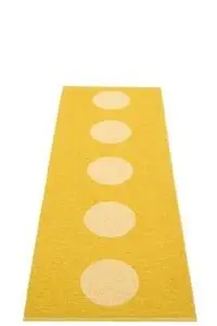 Pappelina - Vera Pop Mustard/Pale Yellow - 70x200 cm