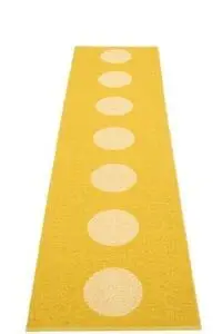 Pappelina - Vera Pop Mustard/Pale Yellow - 70x280 cm