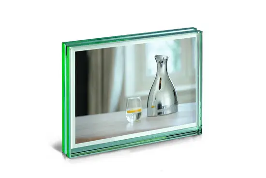 Klar glasramme, moderne design, til landskabsfoto.