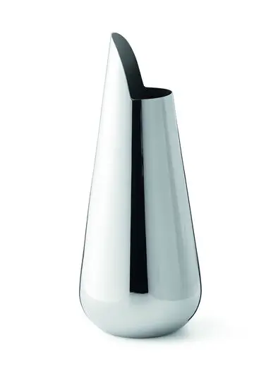 Elegant dispenser i poleret, dråbeformet design med buet åbning til nødder.