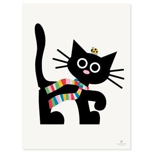 Image of KAI Copenhagen - Plakat med kat - 30x40 cm.