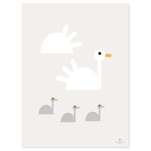 Image of KAI Copenhagen - Plakat med svaner - 30x40 cm.