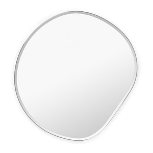 Ferm Living - Pond Spejl - Pond Mirror, dark chrome (XL) - mørk sølvkant