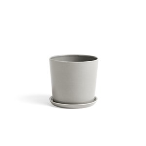 HAY - Botanical Family Urtepotte og underskål - light grey - Large