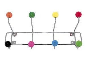 Present time - Hat rack Saturnus with coloured assorted balls