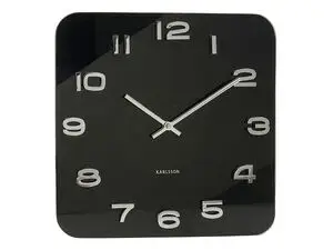 Karlsson - Wall clock Vintage black glass