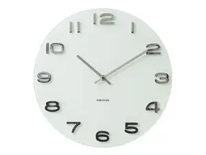 Karlsson - Wall clock Vintage white round glass
