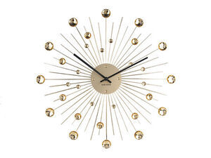 Karlsson - Wall clock Sunburst crystal gold large