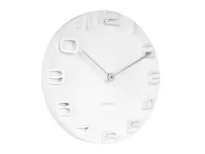Karlsson - Wall clock On The Edge white w. chrome hands