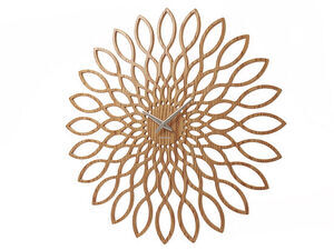Karlsson - Wall clock Sunflower MDF wood finish