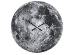 Karlsson - Wall clock Moon mirror glass, silent movem.