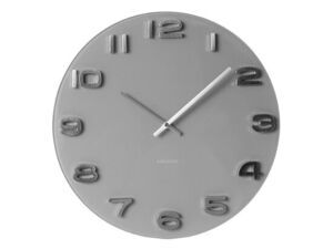 Karlsson - Wall clock Vintage grey round glass