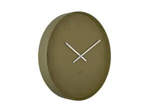 Karlsson - Wall clock Mr. Green numbers large, moss green