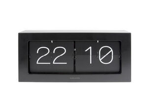 Karlsson - Wall / Table clock Boxed Flip XL matt black