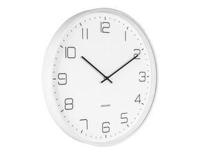 Karlsson - Wall clock Lofty iron matt white