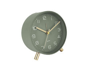 Karlsson - Alarm clock Lofty metal matt green