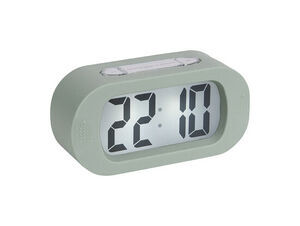 Karlsson - Alarm clock Gummy rubberized green