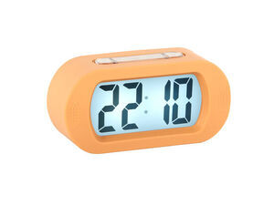 Karlsson - Alarm clock Gummy rubberized soft orange