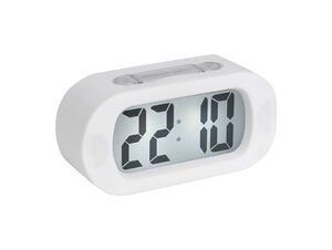 Karlsson - Alarm clock Gummy rubberized white