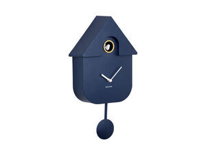Karlsson - Wall clock Modern Cuckoo ABS dark blue