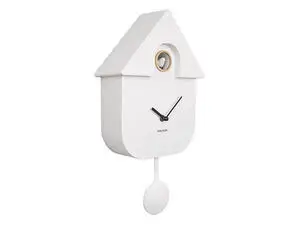 Karlsson - Wall clock Modern Cuckoo ABS white