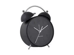 Karlsson - Alarm clock Iconic matt black