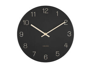 Karlsson - Wall clock Charm engraved numbers small black