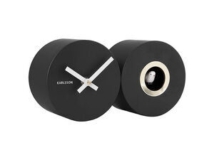 Karlsson - Wall clock Duo Cuckoo matt black