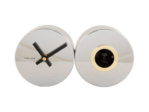Karlsson - Wall clock Duo Cuckoo chrome plated