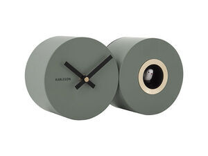 Karlsson - Wall clock Duo Cuckoo matt jungle green