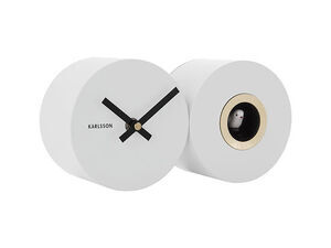 Karlsson - Wall clock Duo Cuckoo matt white