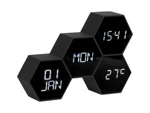 Karlsson - Alarm clock Six in the Mix rubberized black