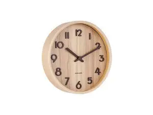Karlsson - Wall clock Pure small light basswood