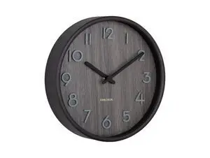 Karlsson - Wall clock Pure small walnut wood
