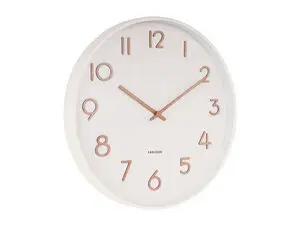 Karlsson - Wall clock Pure large basswood white