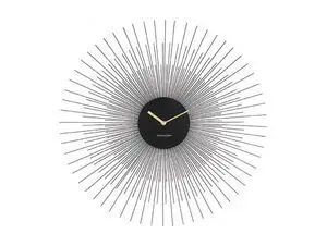 Karlsson - Wall clock Peony steel large black