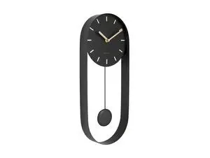 Karlsson - Wall clock Pendulum Charm steel black