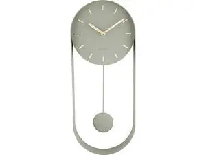 Karlsson - Wall clock Pendulum Charm steel jungle green
