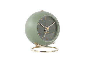 Karlsson - Alarm clock Globe moss green, Des.Armando Breeveld