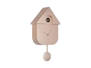 Karlsson - Wall clock Modern Cuckoo ABS metallic rose gold