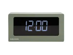 Karlsson - Alarm clock Boxed LED jungle green