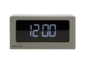 Karlsson - Alarm clock Boxed LED warm grey