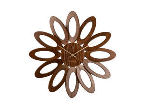 Karlsson - Wall clock Fiore dark wood veneer