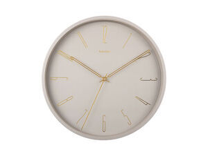 Karlsson - Wall clock Belle Numbers metal warm grey