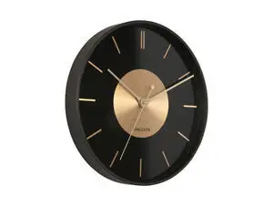 Karlsson - Wall clock Gold Disc black