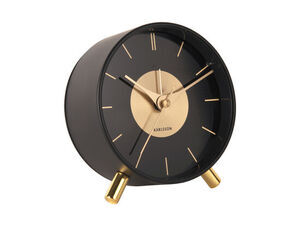 Karlsson - Alarm clock Gold Disc black