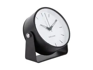 Karlsson - Alarm clock Calm metal black