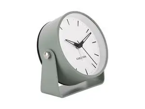 Karlsson - Alarm clock Calm metal grayed jade